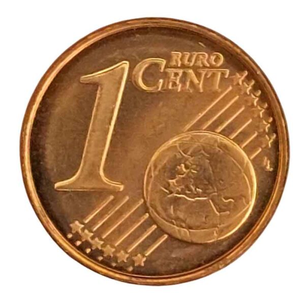 1 Euro Cent 2008 Aço com Cobre FC Finlândia Europa - Image 2