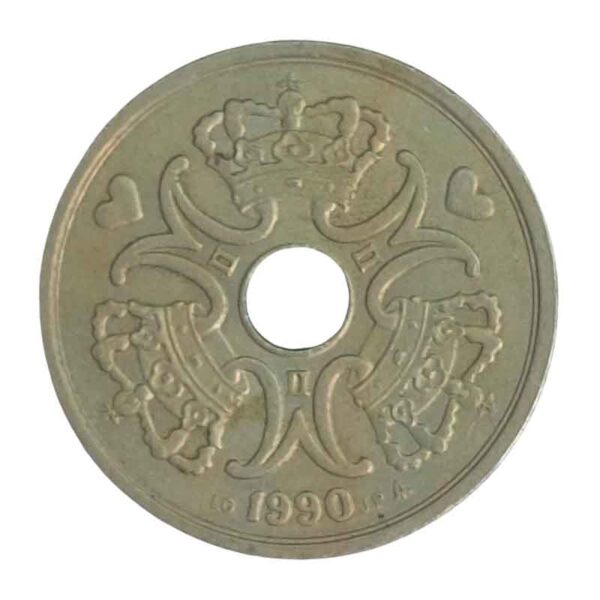 5 Coroas 1990 Cupro-Níquel MBC Dinamarca Europa - Image 2