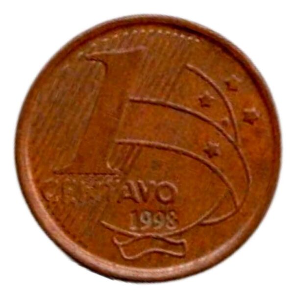 1 Centavo 1998 Aço com Cobre MBC Brasil
