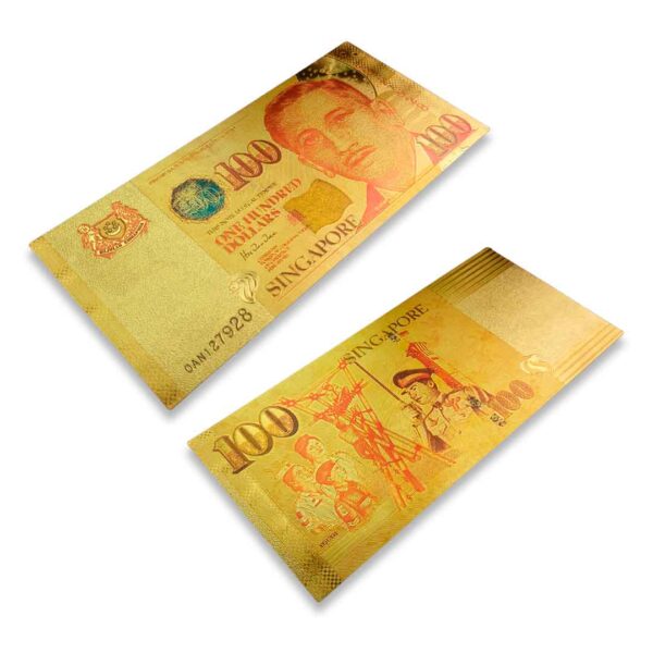100 Dólares Singapura Ásia - Fantasia (dourada)