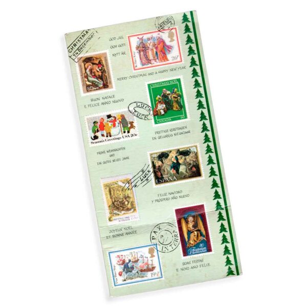 Cartão de Natal da Década de 1980 da Alemanha